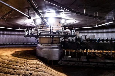 Intérieur d'un silo